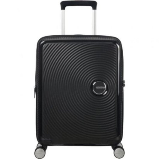 Maleta de cabina American Tourister SoundBox Spinner 55cm Black Expandible TSA 35.5/41L 4 Ruedas
