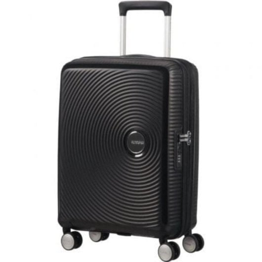 Maleta de cabina American Tourister SoundBox Spinner 55cm Black Expandible TSA 35.5/41L 4 Ruedas