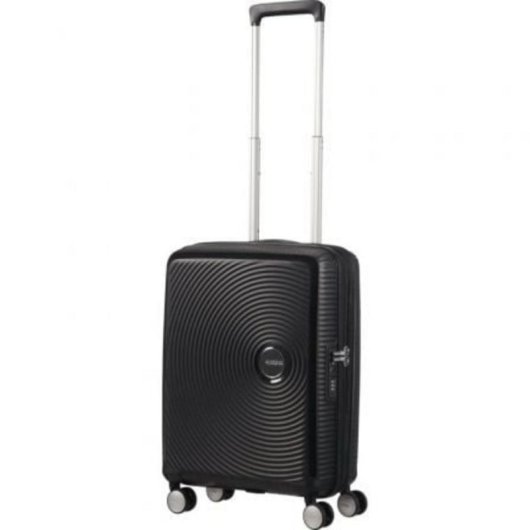Maleta de cabina American Tourister SoundBox Spinner 55cm Black Expandible TSA 35.5/41L 4 Ruedas