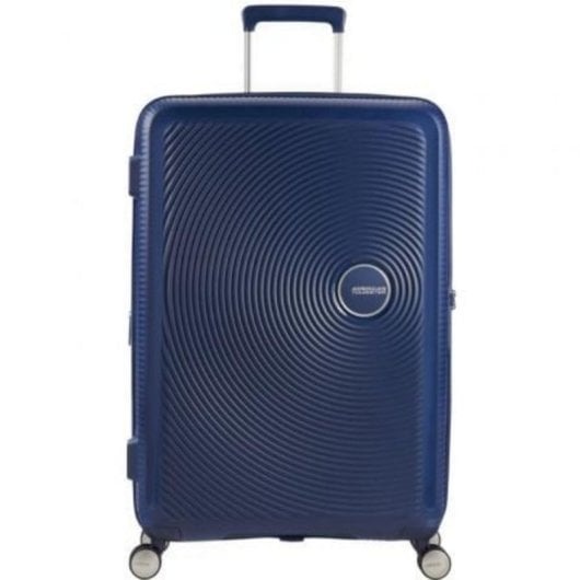 Malette American Tourister SoundBox Spinner 67cm/4 Roulettes/Expansible/Marine
