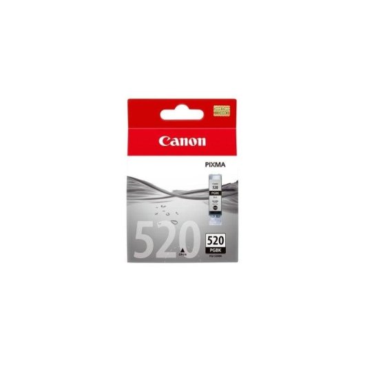Cartucho de Tinta Canon PGI-520BK Negro 19ml Impressão 341 Páginas Original