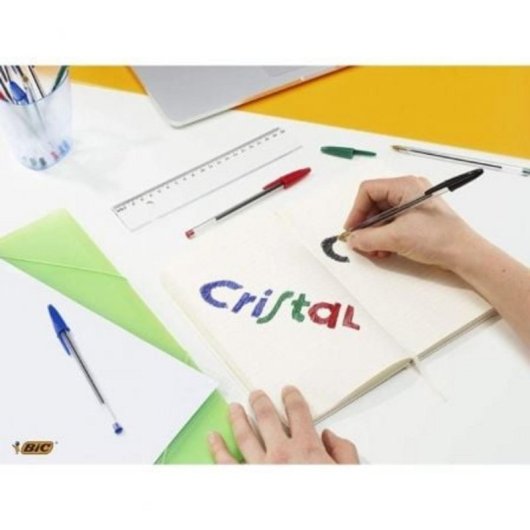 Bolígrafo BIC Cristal Original 5 pièces - Couleurs Assorties - Tinta à séchage rapide