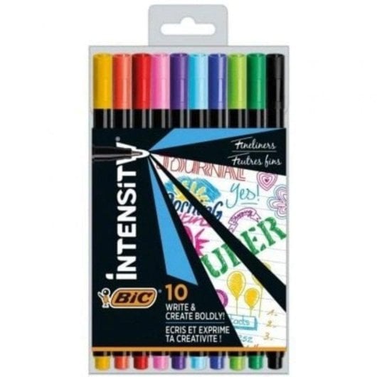 Feutre Bic Intensity Fine CEL1011727 Pointe Ultrafine 0,4 mm Couleurs Variées