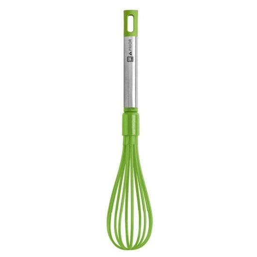 Batidor BRA Prior A197001 31cm Silicona Verde Mango Acero Inoxidable 18/10 Resistente 200ºC