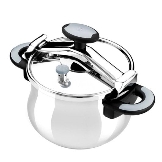 Panela de Pressão New Star BRA A185502 6L Aço Inoxidável Prata Indução Gas