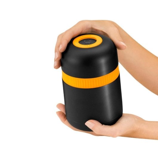 Termo para Alimentos Bra Enjoy Efficient A198101 500ml Aço Inoxidável Preto Laranja