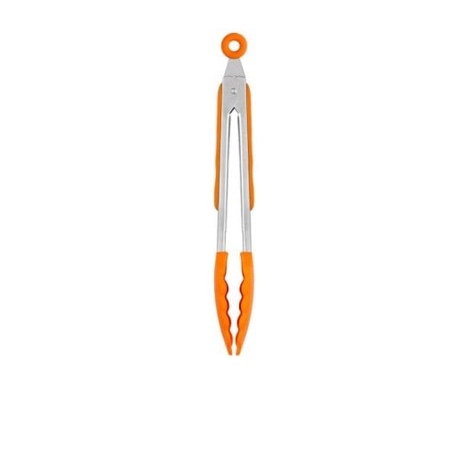 Pinza de Cocina Bra Efficient A195004 Nylon Silicona Naranja 28,5cm Mango Acero Inoxidable