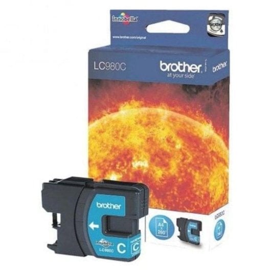 Cartucho de Tinta Brother LC980C Cian Original Pack Individual