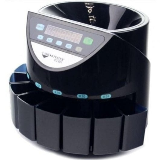 Contatore Monete Cash Tester CC 601 Conta Classifica 220 monete/min Tolva 200-500 pezzi Contatore Monete Cash Tester CC 601 Conta Classifica 220 monete/min Tolva 200-500 pezzi