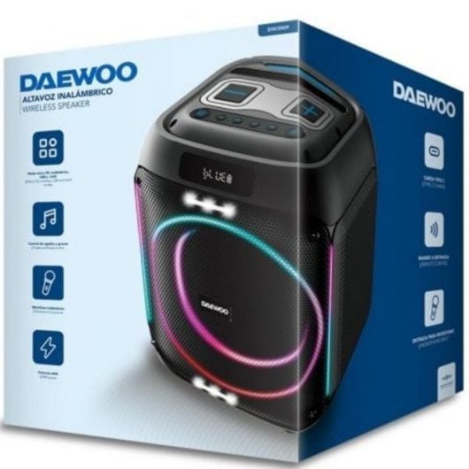 Altavoces Daewoo Party Speaker 2.1 Bluetooth 40W mando a distancia, USB y microSD