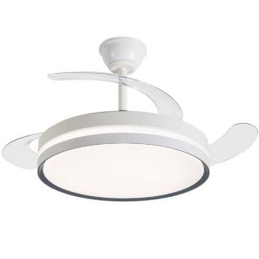 Ventoinha de Teto com Luz Daewoo DW5007 30W 42'' 6 Velocidades Pás Retráteis Comando APP LED