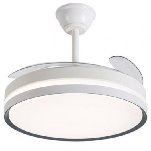 Ventoinha de Teto com Luz Daewoo DW5007 30W 42'' 6 Velocidades Pás Retráteis Comando APP LED