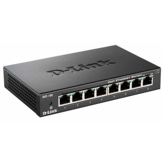 Switch D-Link DES-108 8 Puertos RJ-45 Ethernet Full Duplex 1,6 Gbit/s
