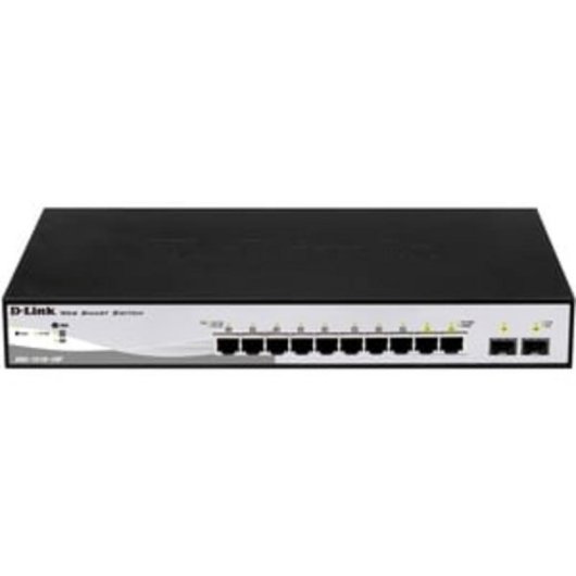 Switch D-Link DGS-1210-10P 8xGb PoE 2xSFP Gerido L2 Rack 1U