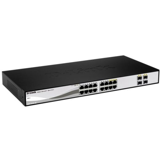 D-Link DGS-1210-16 Switch 16x Portas Gigabit Gerido SFP com Montagem em Rack