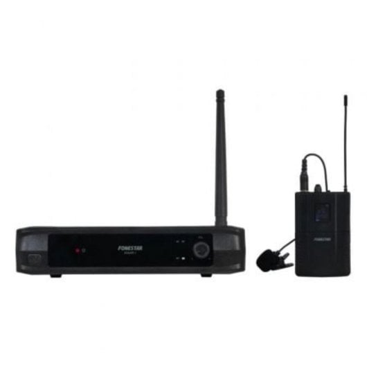 Micrófono Fonestar SONAIR-1P UHF inalámbrico de solapa cardioide con gestión energética eficiente
