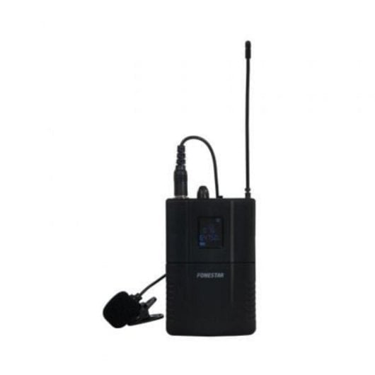 Micrófono Fonestar SONAIR-1P UHF inalámbrico de solapa cardioide con gestión energética eficiente