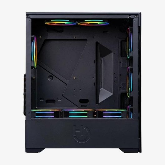 Caja Hiditec Z20 Aura ARGB Semitorre ATX Cristal Templado USB-C 9 Ventiladores