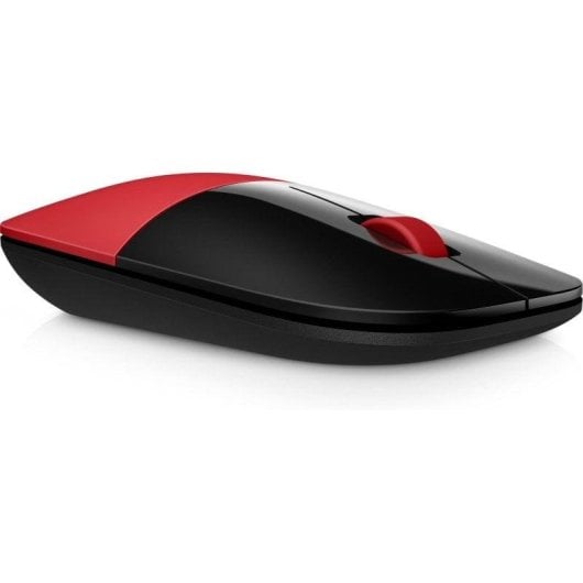 Ratón HP inalámbrico 1200 DPI ambidiestro rojo diseño elegante