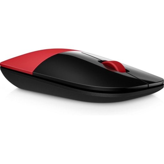 Ratón HP inalámbrico 1200 DPI ambidiestro rojo diseño elegante