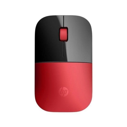 Ratón HP Z3700 sem fios 1200 DPI vermelho ambidestro design elegante