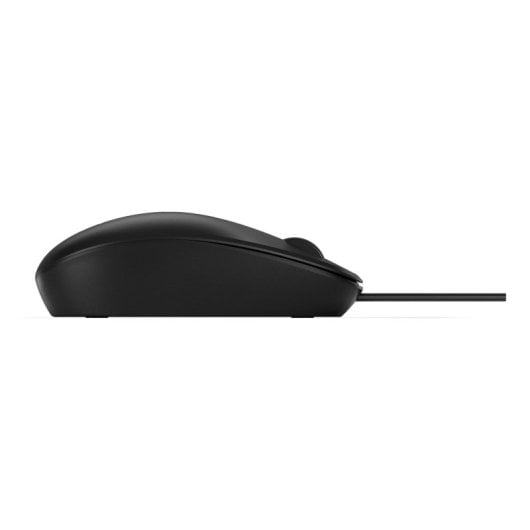 Ratón HP con cable ambidiestro óptico 3 botones USB tipo A negro