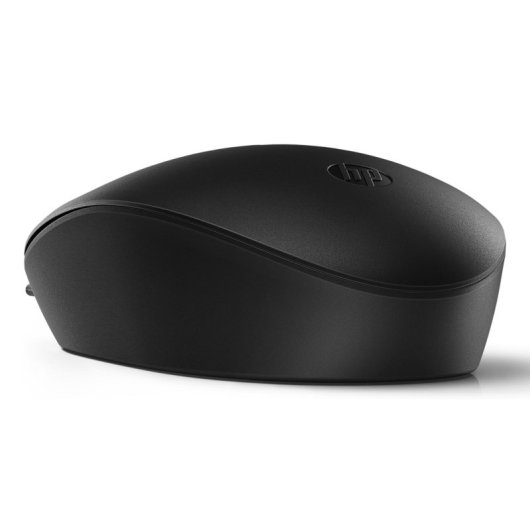 Ratón HP con cable ambidiestro óptico 3 botones USB tipo A negro