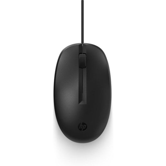 Ratón HP con cable ambidiestro óptico 3 botones USB tipo A negro