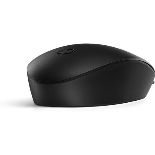 Ratón HP con cable ambidiestro óptico 3 botones USB tipo A negro