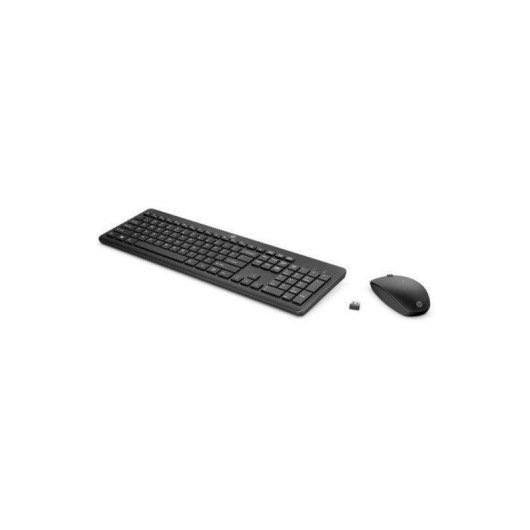 Teclado e Rato Wireless HP 235 Preto QWERTY Resistente a Salpicos DPI 1000