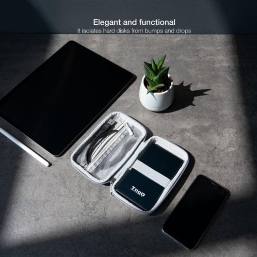 Estuche Protector 2.5" TooQ TQBC-E2503G Gris Resistente Golpes y Rayones Compacto