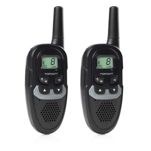 Walkie Talkie Topcom RC-6410 8 canales 6km 446MHz Negro Pilas AAA