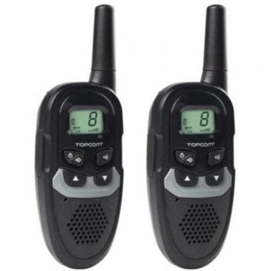 Walkie Talkie Topcom RC-6410 8 canales 6km 446MHz Negro Pilas AAA