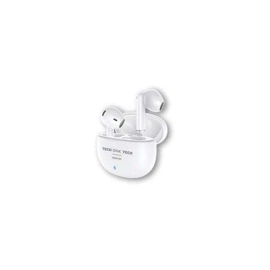 Auriculares Tech One Tech inalámbricos Bluetooth blancos, pack 8 uds, resistencia agua IPX5