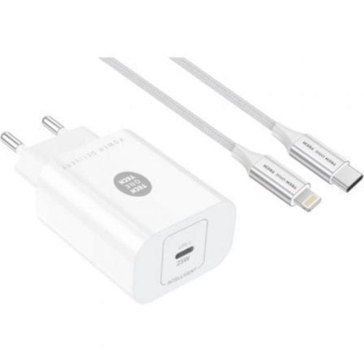 Tech One Tech TEC2265 PD 25W USB-C Lightning Weiß LadegerätTech One Tech TEC2265 PD 25W USB-C Lightning Weiß Ladegerät