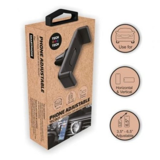 Soporte de Smartphone Tech One Tech TEC2821 Universal Rotación 360º para Coche DGT