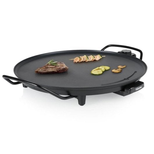 Plancha Tristar BP-2787 2000W Circular Aluminio 40cm Antiadherente Termostato Desmontable