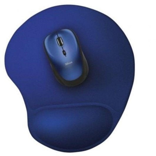 Alfombrilla Ratón Trust BigFoot 20426 Gel Microfibra Azul Ergonómica Antideslizante
