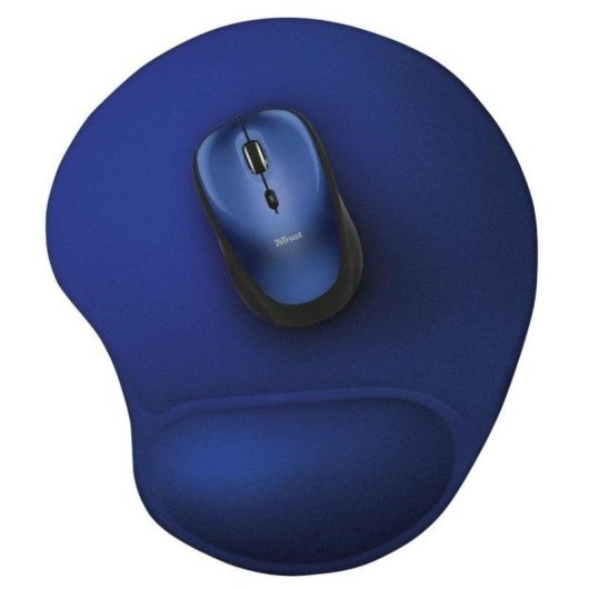 Alfombrilla Ratón Trust BigFoot 20426 Gel Microfibra Azul Ergonómica Antideslizante