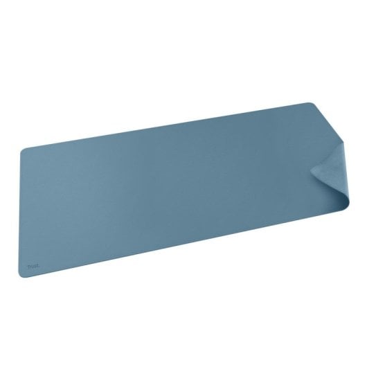 Alfombrilla Bureau Trust Benya XXL Antidérapante PVC Vegan 900x430mm Bleu