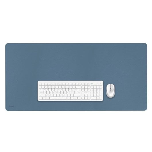 Alfombrilla Bureau Trust Benya XXL Antidérapante PVC Vegan 900x430mm Bleu