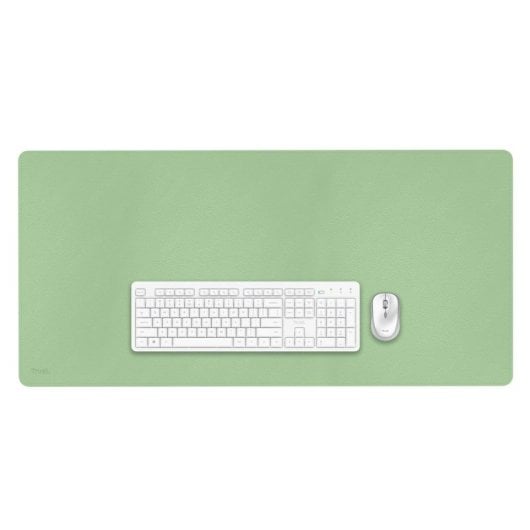 Alfombrilla escritorio Trust Benya XXL 900x430mm PVC Vegano Antideslizante Verde