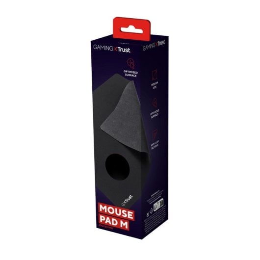 Alfombrilla Gaming Trust GXT 752 Superficie Optimizada 250x210x3mm Antideslizante Negro