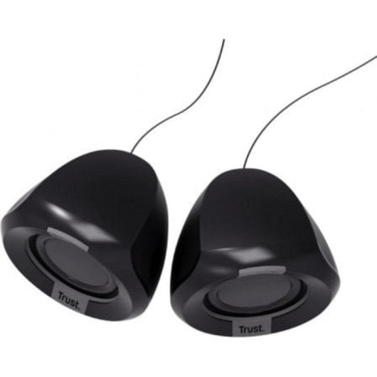 Altavoces Trust 2.0 USB 8W compactos con entrada 3,5mm y control de volumen integrado