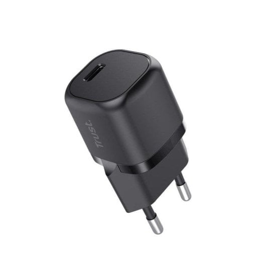 Ladegerät Trust Maxo USB-C PD 20W Ultrakompakt 1x USB-C PPS Schwarz