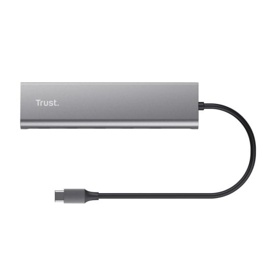 Hub Trust 5 puertos USB-C 5Gbps modelo Halyx con Power Delivery 100W y protección avanzada