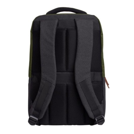 Mochila Trust Lisboa 16" 23L Verde Hecha con 12 Botellas Recicladas y Tres Compartimentos