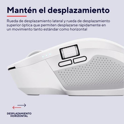 Trust Ozaa+ Rato Sem Fios Recarregável Multi-dispositivo com Botões Silenciosos 3200 DPI Branco