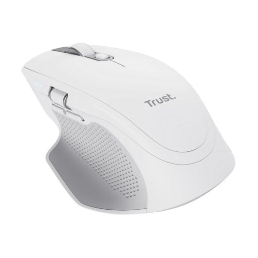 Ratón Trust inalámbrico 3200 DPI recargable multidispositivo botones silenciosos blanco