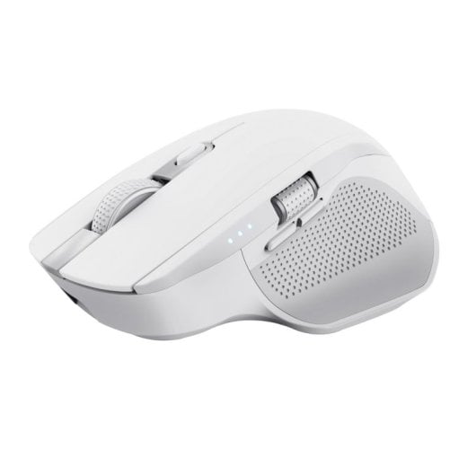 Ratón Trust inalámbrico 3200 DPI recargable multidispositivo botones silenciosos blanco